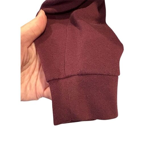 *3/$15 Victoria's Secret PINK Women's Maroon Full Zip Hoodie Jacket Size S - Picture 5 of 10